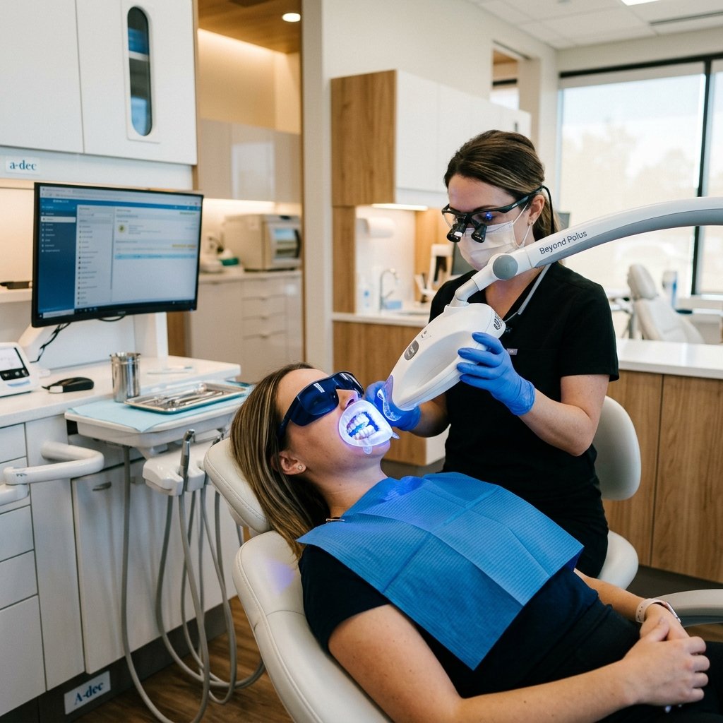 Laser Teeth Whitening procedure in Silchar clinic